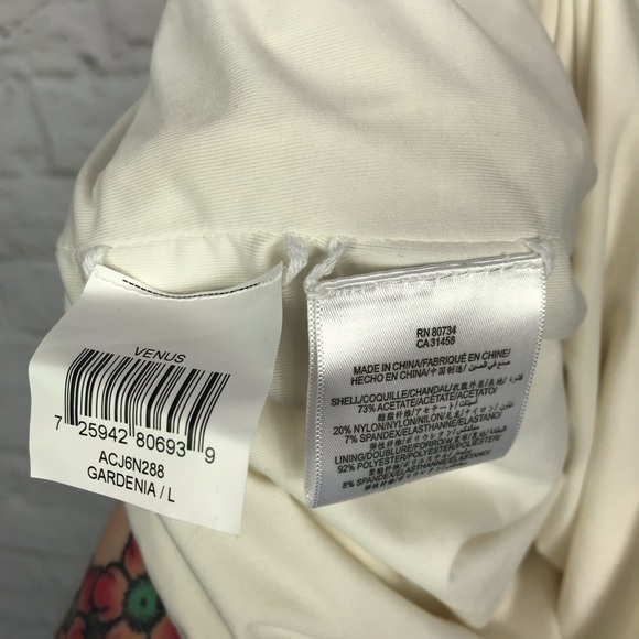 BCBGMAXAZRIA Venus Gardenia Draped Cocktail Dress - Picture 7 of 7